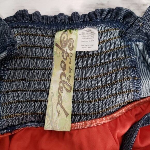 Live To Be Spoiled Polka Dot Spaghetti Strap Dress L - Picture 4 of 8